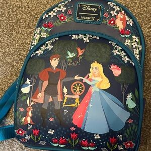 Disney Loungefly Sleeping Beauty Aurora Embroidered Backpack